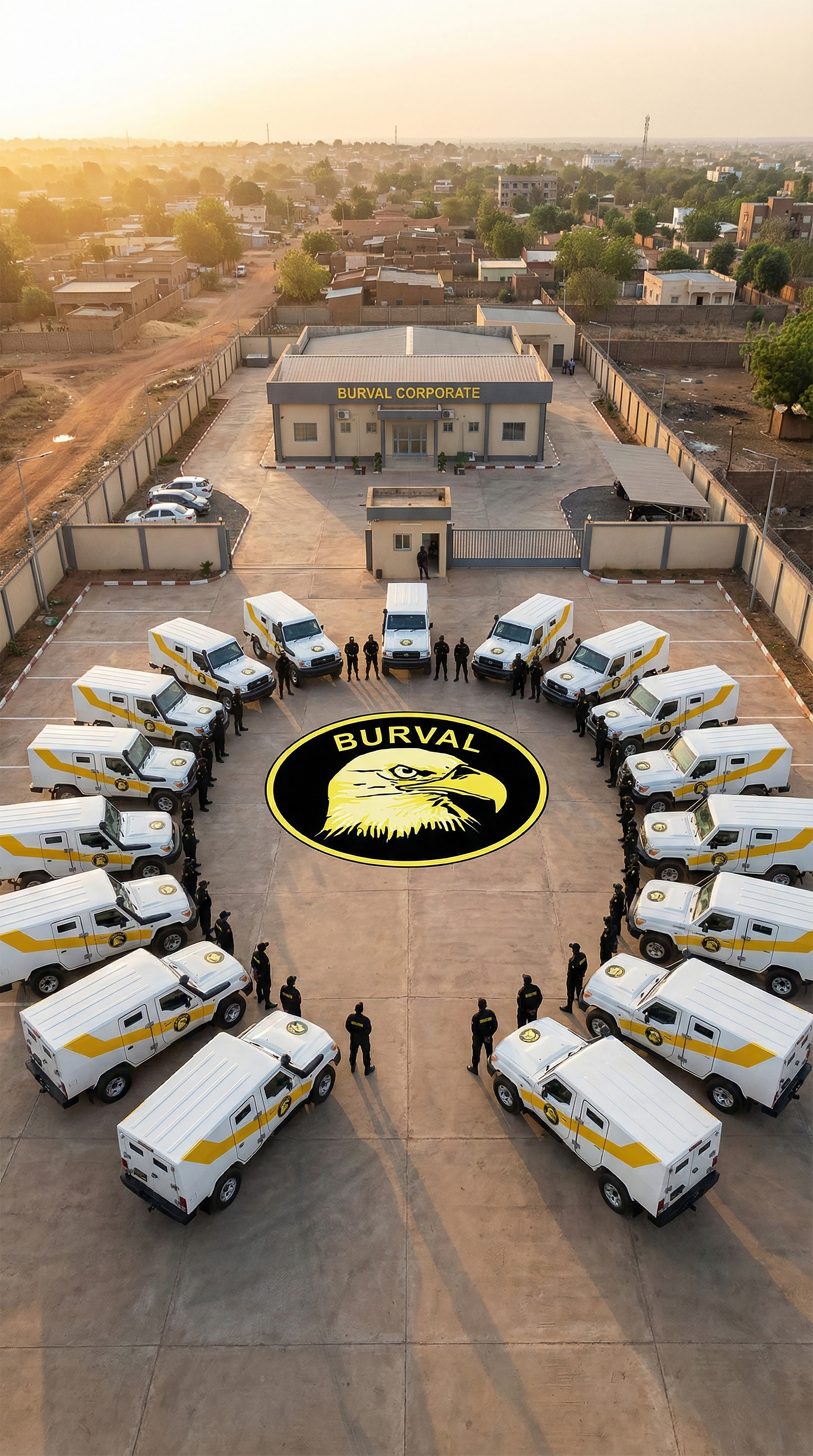 L'aube sur le dépôt — Opérations cash management BURVAL